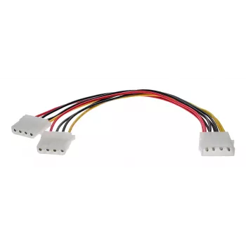 InLine vidinis maitinimo Y laidas 1x 5,25 colio Molex / 2x 5,25 colio Molex 0,20 m