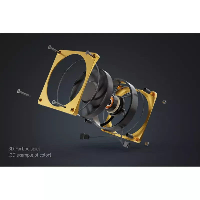 Ventiliatorius korpusui Alphacool Apex Stealth Metall 12 cm Baltas 400-2000 RPM 20-29.9 dB