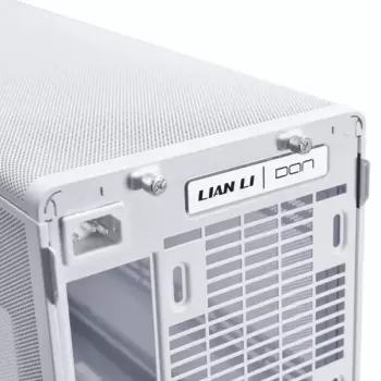 Korpusas Lian Li A3-mATX Micro Tower Baltas su Medžio Akcentais — Micro-ATX/Mini-ITX, ATX/SFX/SFX‑L PSU palaikymas