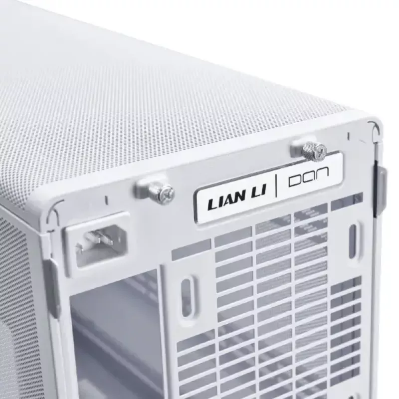 Korpusas Lian Li A3-mATX Micro Tower Baltas su Medžio Akcentais — Micro-ATX/Mini-ITX, ATX/SFX/SFX‑L PSU palaikymas