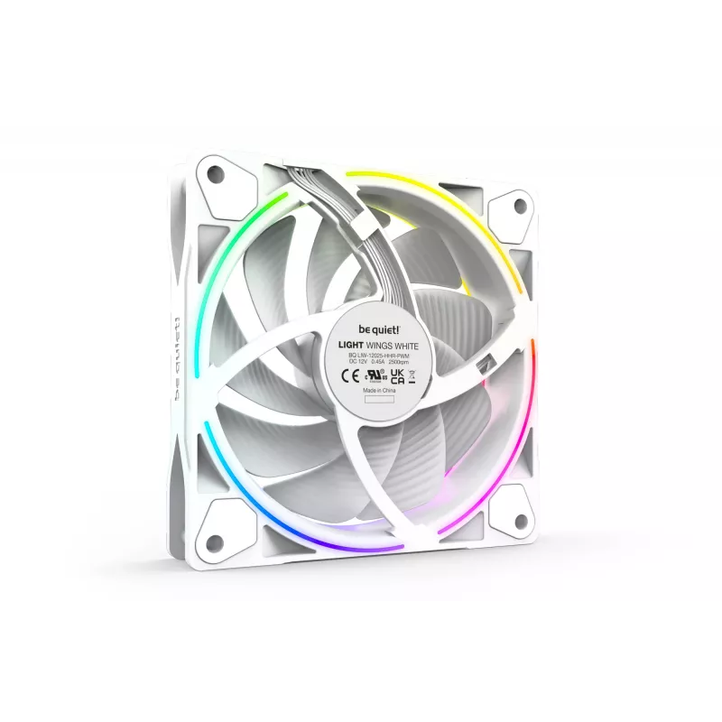 be quiet! Light Wings White 120mm PWM high-speed Triple-Pack – 3 vnt. 12 cm korpuso ventiliatoriai