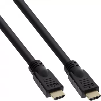 InLine High Speed HDMI laidas su Ethernet Premium 4K2K kištukas / kištukas juodas 5 m
