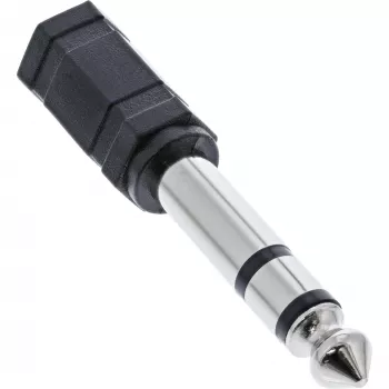 InLine garso adapteris 6,3 mm kištukas / 3,5 mm lizdas Stereo, juodas