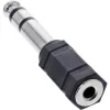 InLine garso adapteris 6,3 mm kištukas / 3,5 mm lizdas Stereo, juodas