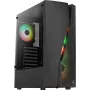 Aerocool WAVEBKV3 ATX korpusas su grūdintu stiklu ir 4 RGB ventiliatoriais, juodas