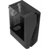 Aerocool WAVEBKV3 ATX korpusas su grūdintu stiklu ir 4 RGB ventiliatoriais, juodas