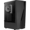 Aerocool WAVEBKV3 ATX korpusas su grūdintu stiklu ir 4 RGB ventiliatoriais, juodas