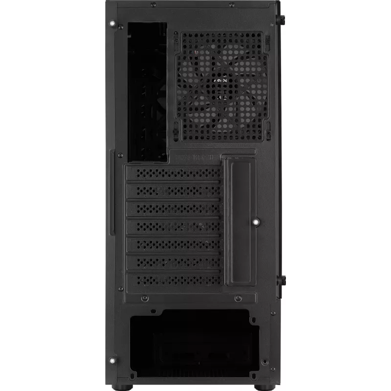 Aerocool WAVEBKV3 ATX korpusas su grūdintu stiklu ir 4 RGB ventiliatoriais, juodas