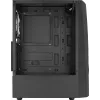 Aerocool WAVEBKV3 ATX korpusas su grūdintu stiklu ir 4 RGB ventiliatoriais, juodas