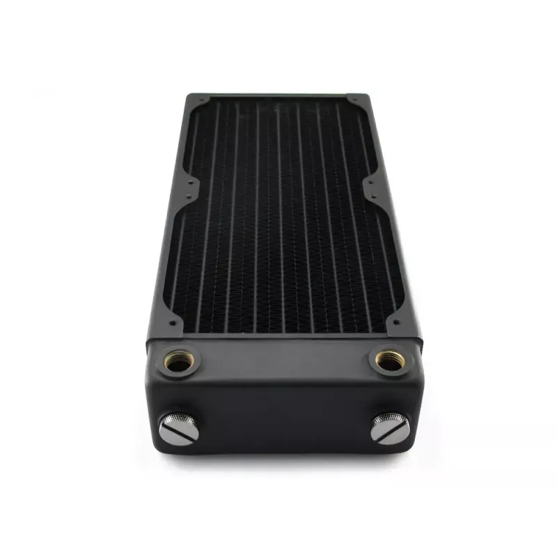 Skysčio aušinimo radiatorius EXTREME XSPC RX240 Dual Fan Radiator V3, žalvaris/varis, 240 mm, 2 ventiliatoriai, juodas