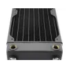 Skysčio aušinimo radiatorius EXTREME XSPC RX240 Dual Fan Radiator V3, žalvaris/varis, 240 mm, 2 ventiliatoriai, juodas