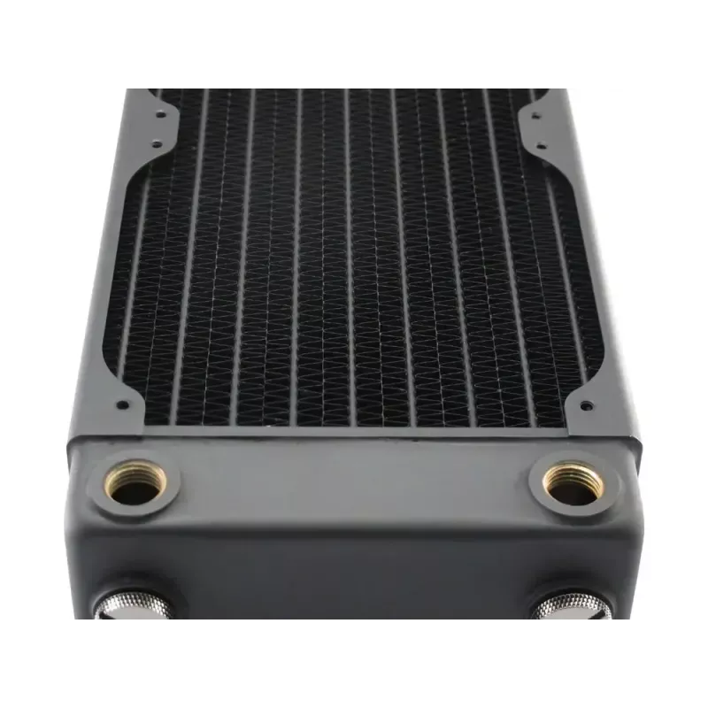 Skysčio aušinimo radiatorius EXTREME XSPC RX240 Dual Fan Radiator V3, žalvaris/varis, 240 mm, 2 ventiliatoriai, juodas