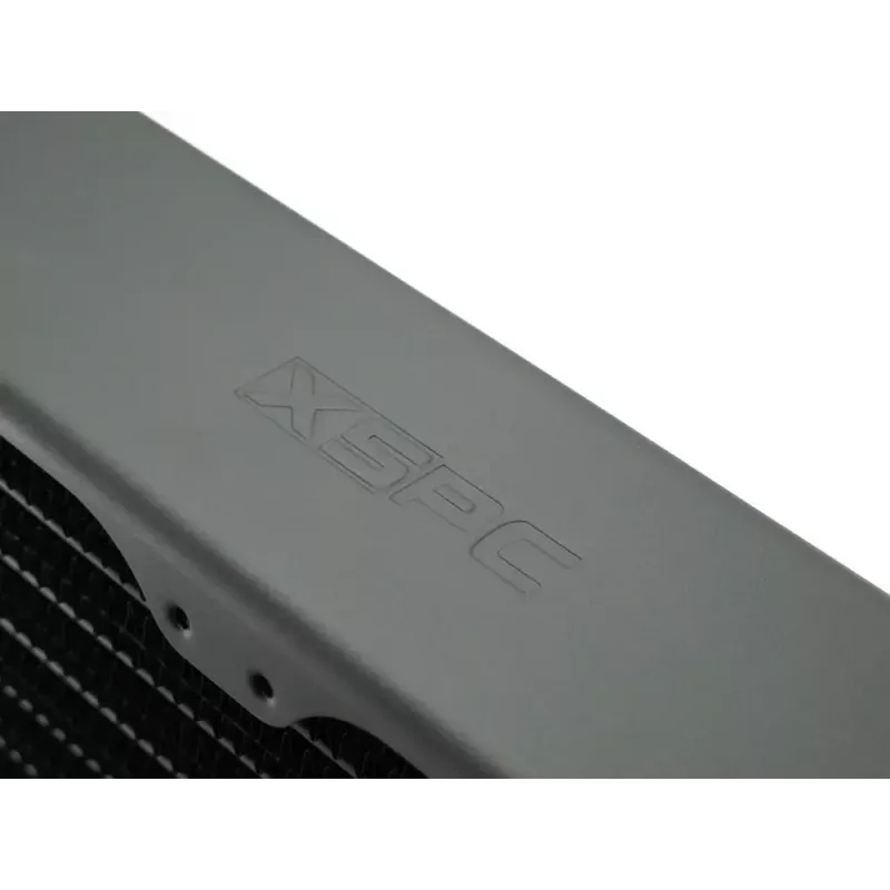 Skysčio aušinimo radiatorius EXTREME XSPC RX240 Dual Fan Radiator V3, žalvaris/varis, 240 mm, 2 ventiliatoriai, juodas