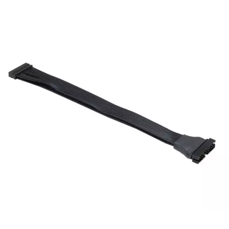 Juostinis kabelis Akasa AK-CBUB45-15BK, juodas, 0,15 m, 1 vnt.