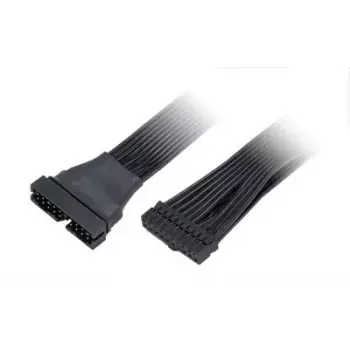 Juostinis kabelis Akasa AK-CBUB45-15BK, juodas, 0,15 m, 1 vnt.