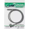 DisplayPort 1.4 kabelis InLine 17151L 8K4K kairysis kampinis juodas/auksinis 1 m