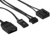 Ventiliatorių rinkinys Aerocool ASTRO12PRO 3 vnt. 12 cm RGB LED antivibracinis nuotolinio valdymo pultelis