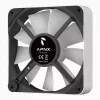 APNX FP2-120 PWM ARGB baltas korpuso ventiliatorius, 120 mm, 500–1800 aps./min., 83,85 CFM, 34,8 dB