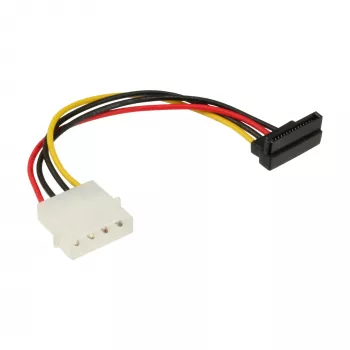 InLine SATA maitinimo adapterio laidas 5,25 colio / 15 kontaktų SATA 0,15 m, žemyn lenktas