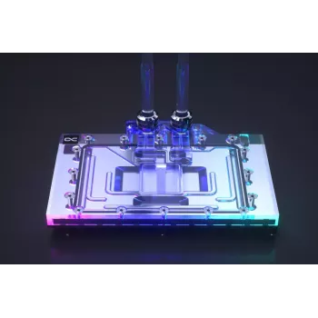 Vandens blokas + galinė plokštė Alphacool GPX-N Akrilas Aliuminis Varis Juodas 144,3x198,6x35,9 mm