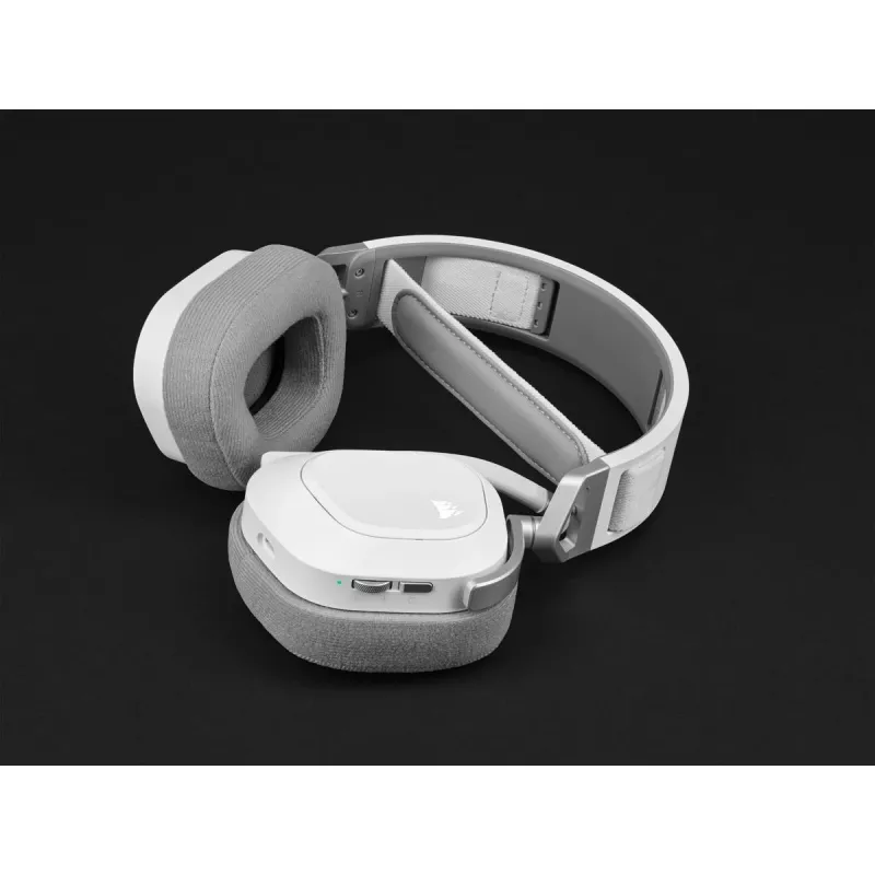 CORSAIR Gaming ausinės HS80 RGB Wireless – belaidės, baltos