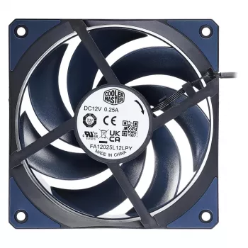 COOLER MASTER Mobius 120 korpuso ventiliatorius be LED juodas