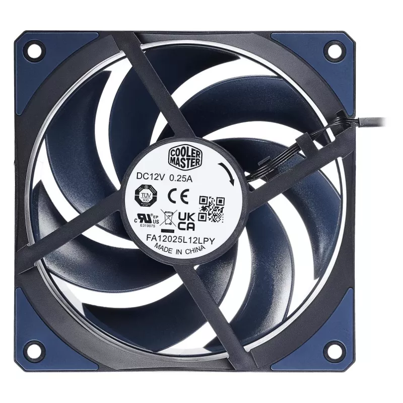 COOLER MASTER Mobius 120 korpuso ventiliatorius be LED juodas