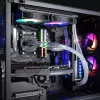 RAIJINTEK EOS 12 RBW ADD 120 mm hidraulinis guolis PWM ventiliatorius, 800–1800 RPM, 2 vnt., juoda/balta