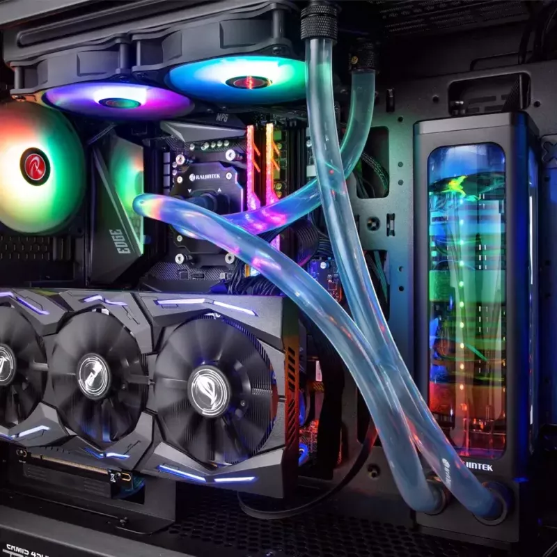 RAIJINTEK EOS 12 RBW ADD 120 mm hidraulinis guolis PWM ventiliatorius, 800–1800 RPM, 2 vnt., juoda/balta