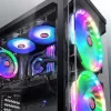 RAIJINTEK EOS 12 RBW ADD 120 mm hidraulinis guolis PWM ventiliatorius, 800–1800 RPM, 2 vnt., juoda/balta