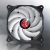 RAIJINTEK EOS 12 RBW ADD 120 mm hidraulinis guolis PWM ventiliatorius, 800–1800 RPM, 2 vnt., juoda/balta