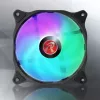 RAIJINTEK EOS 12 RBW ADD 120 mm hidraulinis guolis PWM ventiliatorius, 800–1800 RPM, 2 vnt., juoda/balta