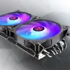 RAIJINTEK EOS 12 RBW ADD 120 mm hidraulinis guolis PWM ventiliatorius, 800–1800 RPM, 2 vnt., juoda/balta