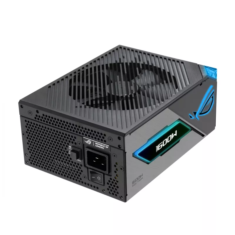 Maitinimo blokas ASUS ROG THOR-1600T3-GAMING 1600 W, 80 PLUS Titanium, ATX 3.1, visiškai modulinis, OLED ekranas