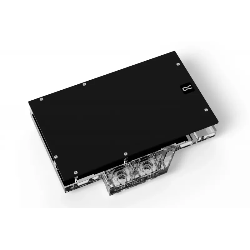 Vandens blokas su galine plokšte Alphacool 13456 Akrilas Aliuminis Juodas Sidabrinis Skaidrus