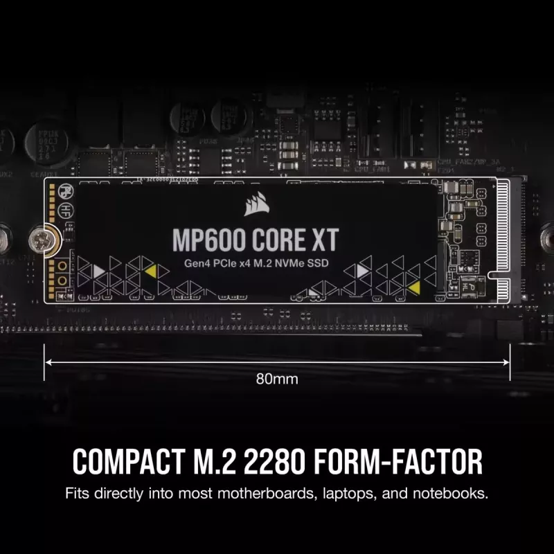 CORSAIR SSD - 4TB - MP600 Core Xt PCI-E 4.0 (gen4) x4 NVMe M.2