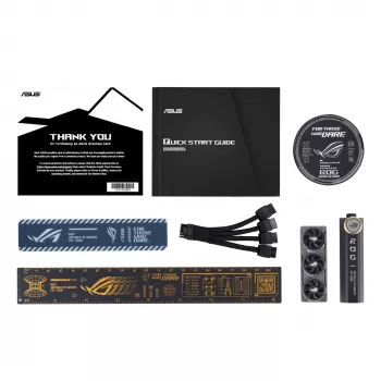 Vaizdo plokštė ASUS GeForce RTX 5090 – 32 GB GDDR7, 512 bitų, PCIe 5.0, 4 ventiliatoriai, 357,6×149,3×76 mm