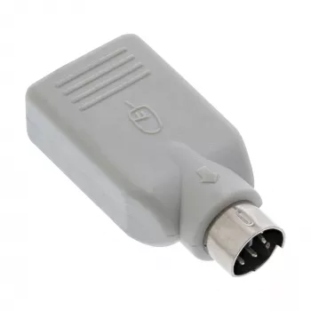 InLine USB adapteris USB A lizdas / PS/2 kištukas, smėlio spalvos