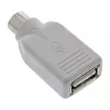 InLine USB adapteris USB A lizdas / PS/2 kištukas, smėlio spalvos