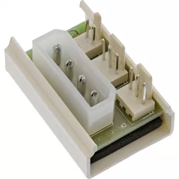 InLine PC ventiliatorių maitinimo adapteris Molex 5.25 colio į 2 × 3 kontaktų ventiliatorių maitinimą