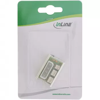 InLine PC ventiliatorių maitinimo adapteris Molex 5.25 colio į 2 × 3 kontaktų ventiliatorių maitinimą