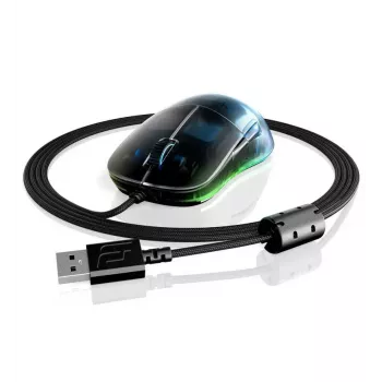 Pelė žaidimams Endgame Gear EGG-XM1RGB-DF – Dešinei rankai, optinė, USB Type-A, 16000 DPI, 6 mygtukai, permatomas korpusas