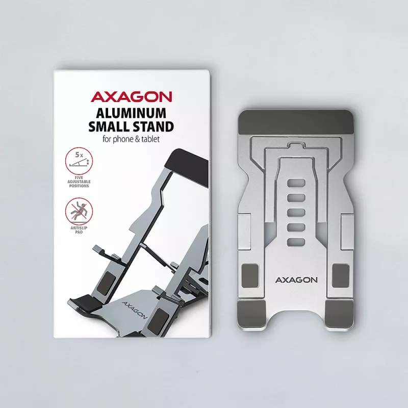Pristatomasis stovas telefonui / planšetei Axagon STND-M, aliuminis