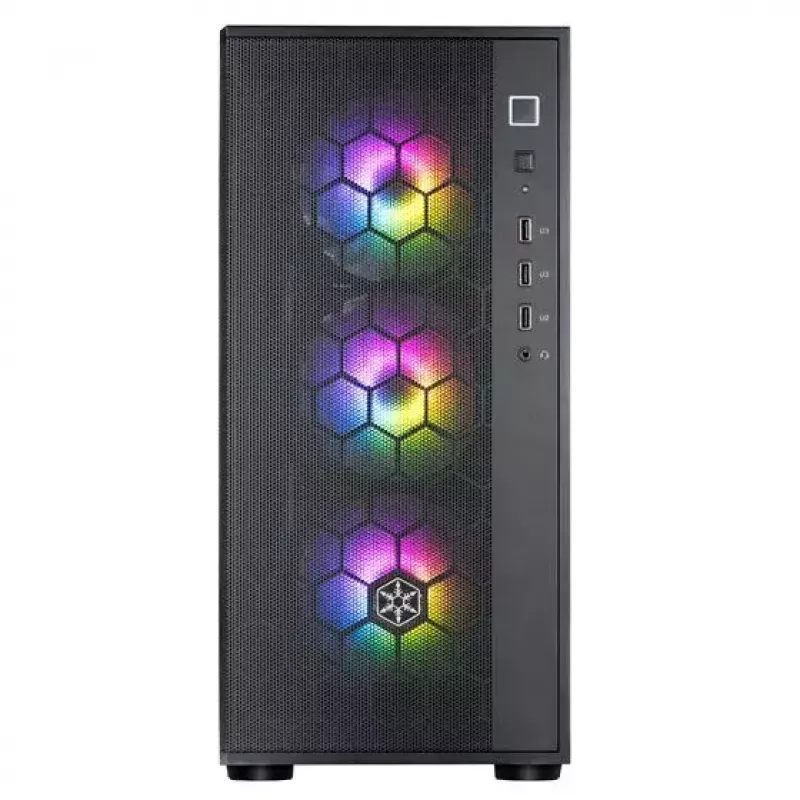 Kompiuterio korpusas SilverStone FARA R1 PRO V2 juodas ATX micro ATX Mini-ITX 3x120mm ventiliatoriai