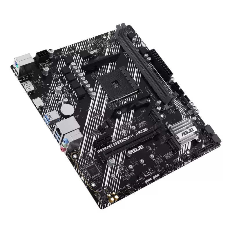 ASUS PRIME B550M-K ARGB pagrindinė plokštė AMD B550 Socket AM4 micro ATX