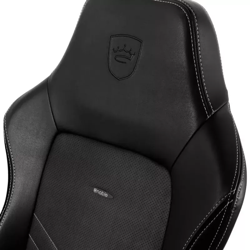 Gaming kėdė noblechairs Hero PU Leather – paminkštinta sėdynė, paminkštintas atlošas, maksimalus aukštis 137 cm, atlošo plotis 57 cm
