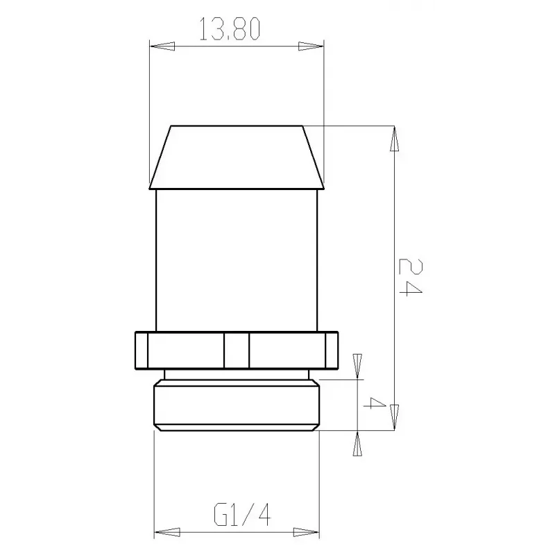 Santechnikos jungtis XSPC — žalvarinė juoda su mėlynu akcentu