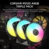 CORSAIR RS ARGB Series 120 120mm ventiliatorių rinkinys (3 vnt.)