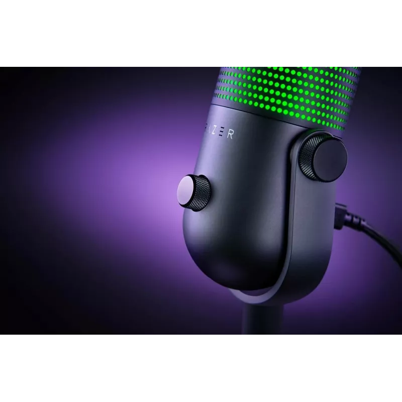 Razer Seiren V3 Chroma stalinis mikrofonas, juodas