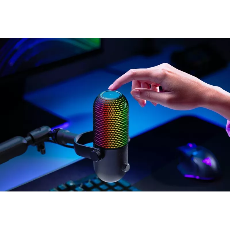 Razer Seiren V3 Chroma stalinis mikrofonas, juodas